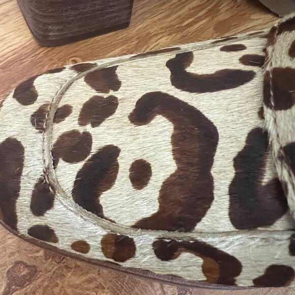 Steve Madden Ezerna Leopard Print Block Heel Loafer Pumps Size 9 - Picture 8 of 13
